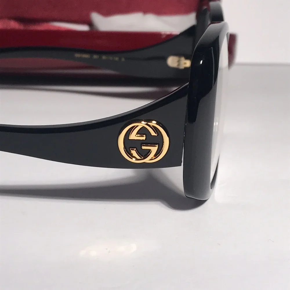 New Authentic Gucci GG1236o Black Women's Glasses - Picture 7 of 13